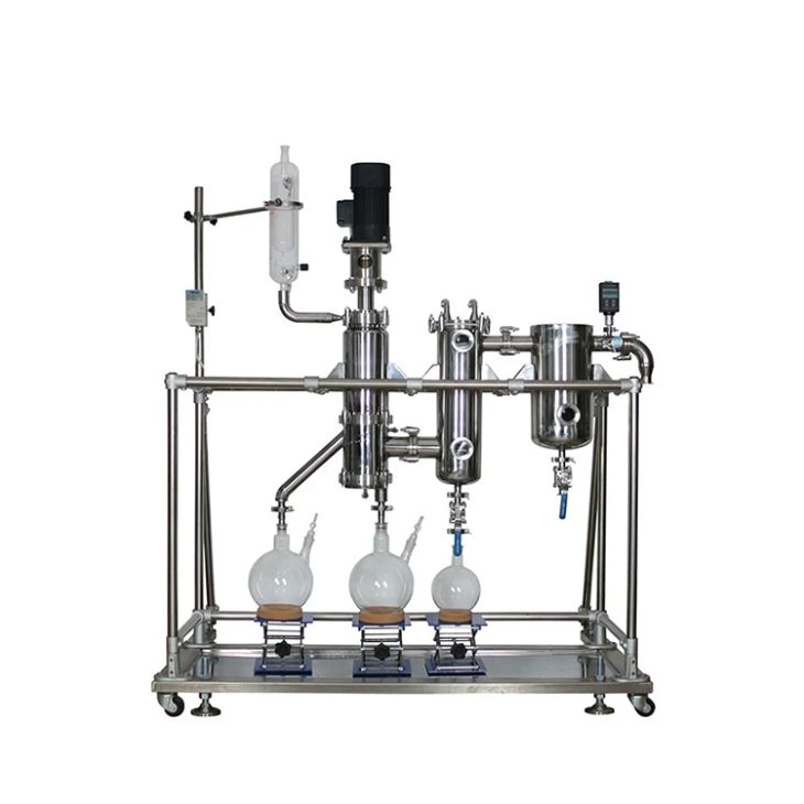 Thép không gỉ có độ chính xác cao Lau phim chưng cất đường ngắn
